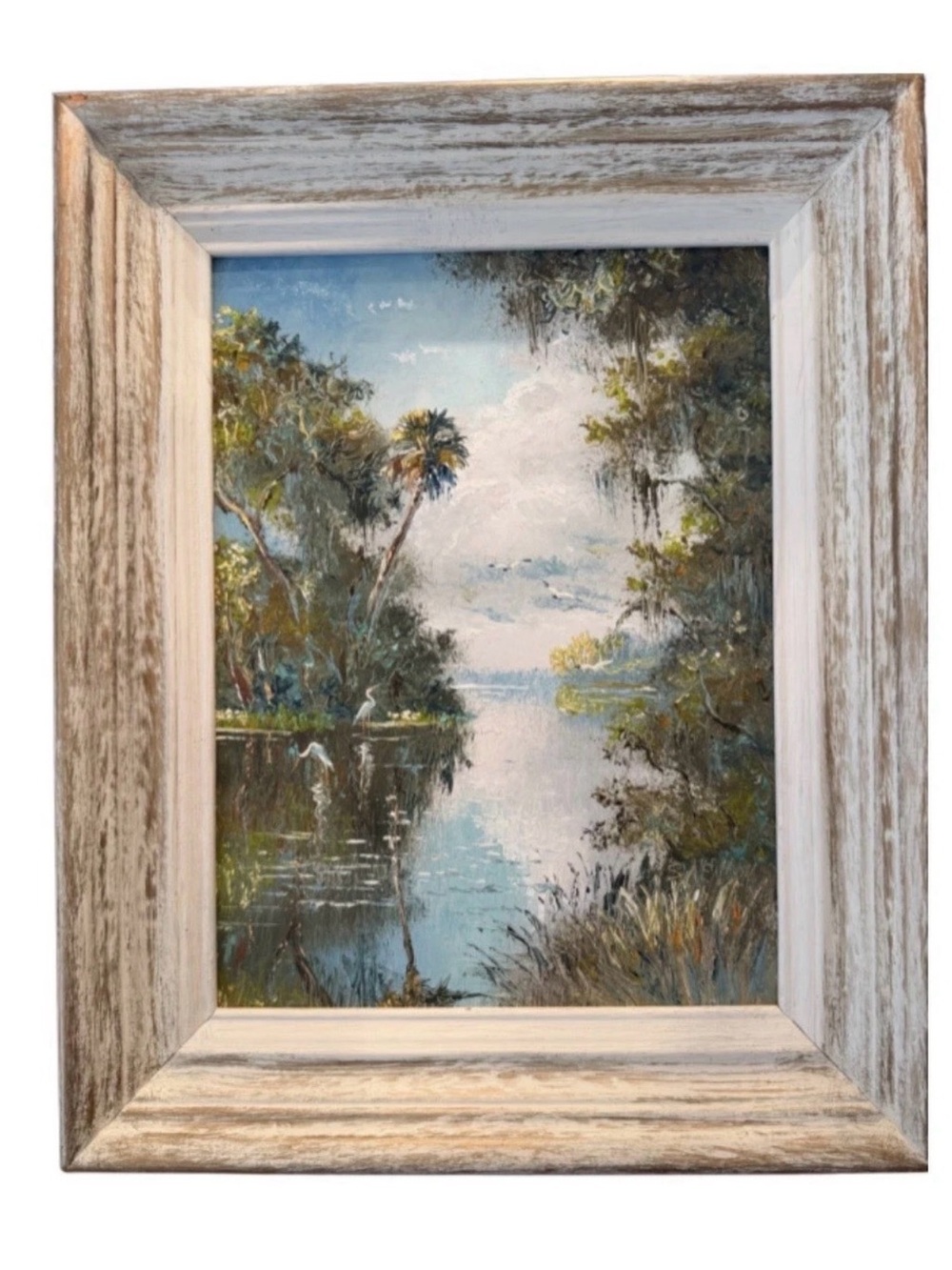 Sam Newton Fl Highwaymen Original Oil Painting Signed on 12 x 16 board in frame